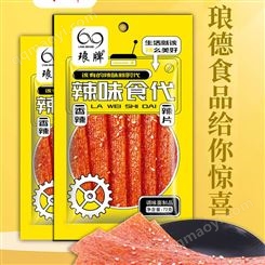 琅牌辣味食代香辣辣片辣条休闲零食袋装72g招商加盟代理